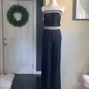 Black pants romper